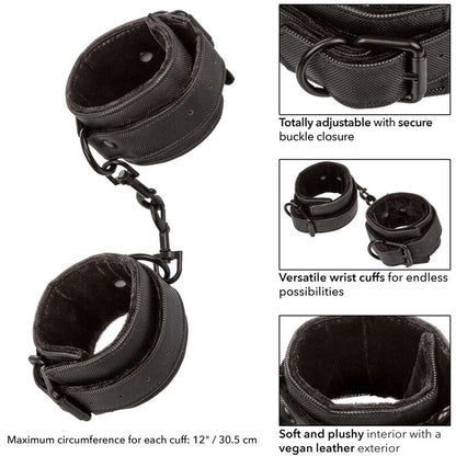CALEXOTICS Boundless Wrist Cuffs – Esposas Elegantes Para Aventura Y Comodidad