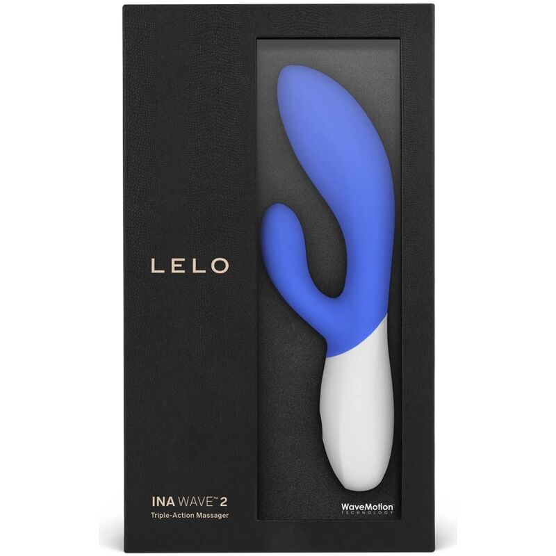 LELO INA Wave 2 Azul – Vibrador Recargable Con Movimiento Especial Para Experiencia Única