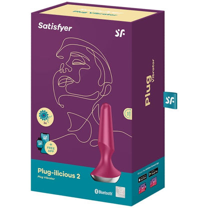Satisfyer Plug Ilicious 2 Berry – Vibratore dal design conico per il piacere personale