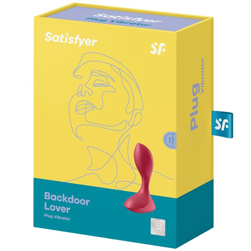 Satisfyer Backdoor Lover Plug Rojo – Vibrador De Silicona Médica Para Placer Íntimo