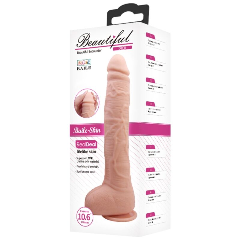 BAILE Dildo Realista Flexible – Diseño Ergonómico Para Placer Personalizado