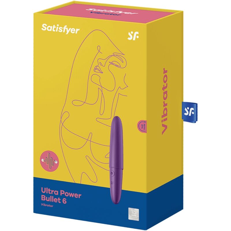 Satisfyer Ultra Power Bullet 6 Morado – Mini Vibrador Discreto Con Diseño Ergonómico