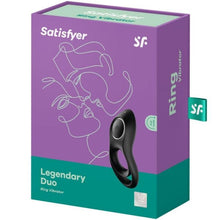 Satisfyer Legendary Duo Anello Vibrante Nero – Giocattolo Erotico dal Design Innovativo per il Piacere Condiviso