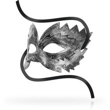 Maschera antiappannamento stile veneziano OHMAMA argento – Elegante accessorio per momenti speciali