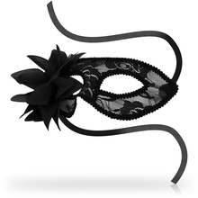Maschera per gli occhi OHMAMA in pizzo nero e fiori: design elegante per un tocco di mistero