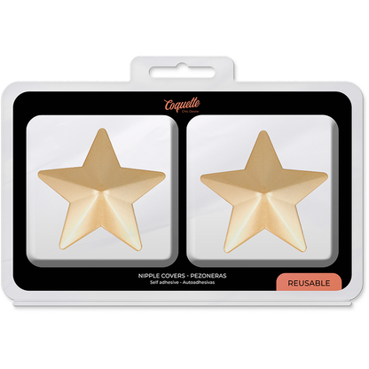 Copricapezzoli a forma di stella in metallo COQUETTE: accessorio elegante per momenti speciali