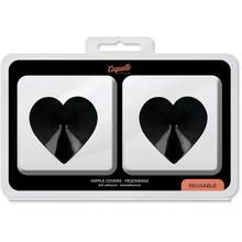 COQUETTE Chic Desire – Copricapezzoli con elegante design a cuore nero