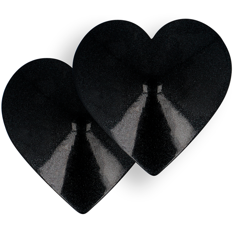 COQUETTE Chic Desire – Copricapezzoli con elegante design a cuore nero