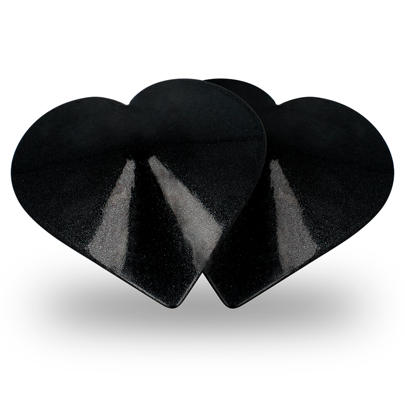 COQUETTE Chic Desire – Copricapezzoli con elegante design a cuore nero