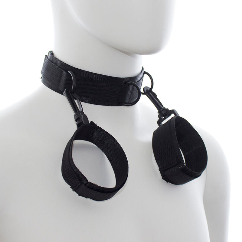 OHMAMA Esposas Y Collar De Nylon – Accesorios Para Juegos De Placer Con Diseño Confortable