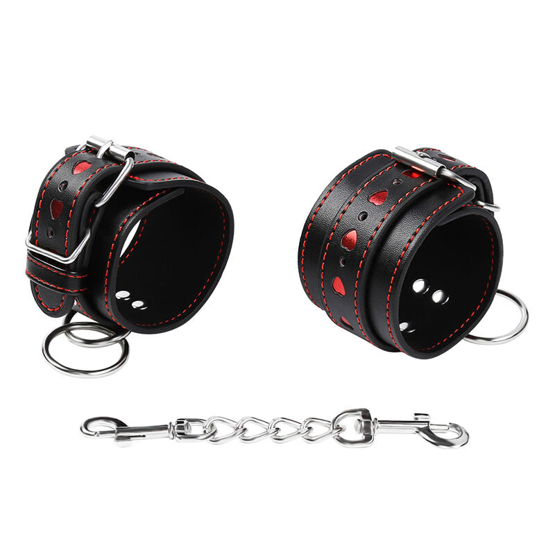 Comprar OHMAMA FETISH Esposas Con Incrustaciones De Corazón – Diseño Elegante Para Explorar Tu Placer Intimo-Noxtic