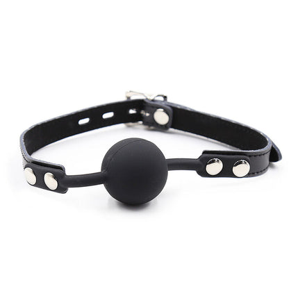 Comprar OHMAMA FETISH Mordaza Silicona Con Correa Piel – Diseño Confortable Para Placer Sensorial-Noxtic