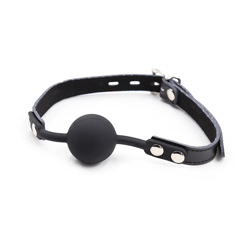 Comprar OHMAMA FETISH Mordaza Silicona Con Correa Piel – Diseño Confortable Para Placer Sensorial-Noxtic