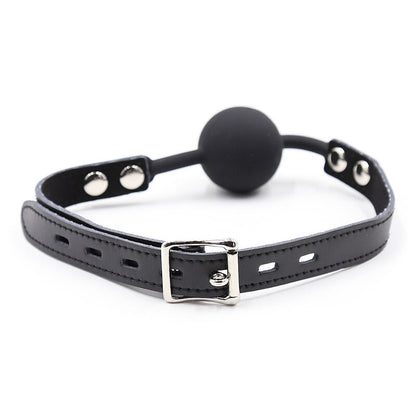 Comprar OHMAMA FETISH Mordaza Silicona Con Correa Piel – Diseño Confortable Para Placer Sensorial-Noxtic