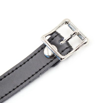 Bavaglio in silicone OHMAMA FETISH con cinturino in pelle – Design confortevole per il piacere sensoriale