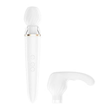 SATISFYER Double Wand-er App Blanco – Masajeador Multifuncional Con Cabezas Intercambiables