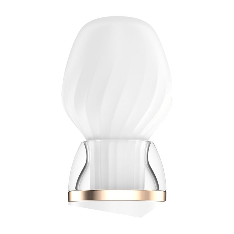 SATISFYER Double Wand-er App Bianco – Massaggiatore multifunzionale con testine intercambiabili