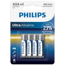PHILIPS - ULTRA ALKALINE PILA AAA LR03 BLISTER*4-PHILLIPS-Noxtic