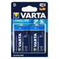 VARTA - LONGLIFE POWER PILA ALCALINA D LR20 BLISTER*2-VARTA-Noxtic