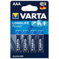 VARTA - LONGLIFE POWER PILA ALCALINA AAA LR03 BLISTER*4-VARTA-Noxtic