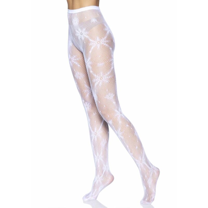 Collant Leg Avenue Snowflake taglia unica – Lingerie elegante per occasioni speciali