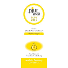 PJUR - MED SOFT GLIDE LUBRICANTE SILICONA 1.5 ML