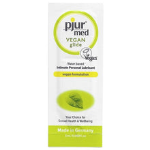 PJUR - MED VEGAN GLIDE LUBRICANTE BASE AGUA 2 ML