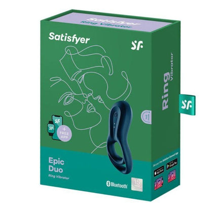 Satisfyer Epic Duo Anello Vibrante Blu – Design Ergonomico per Doppia Stimolazione