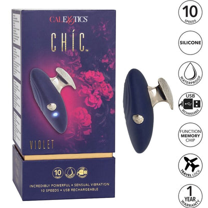 Comprar CALEXOTICS Chic Violet Estimulador – Diseño Ergonómico Con 10 Modos De Vibración-Noxtic