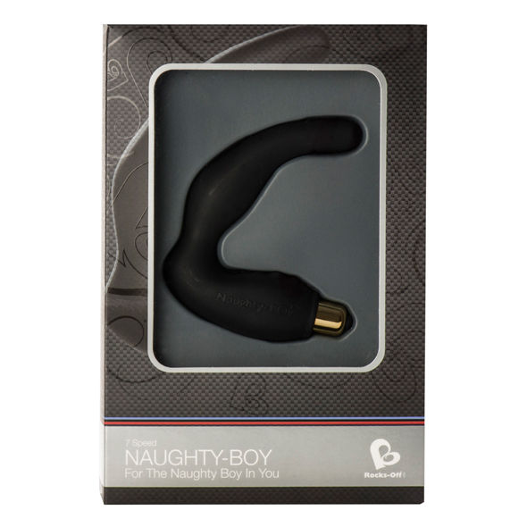ROCKS-OFF Naughty Boy Masajeador Masculino – Estimulador De Diseño Ergonómico En Silicona Segura