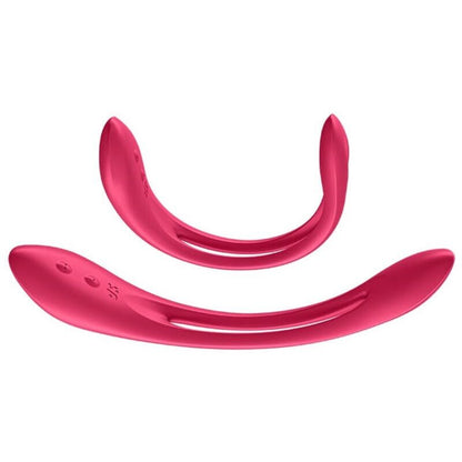Satisfyer Elastic Joy Multivibrator Rosso – Vibratore versatile con doppio motore per una stimolazione personalizzata