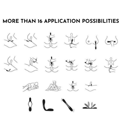 SATISFYER Elastic Game Blue – Vibratore multifunzionale con due potenti motori