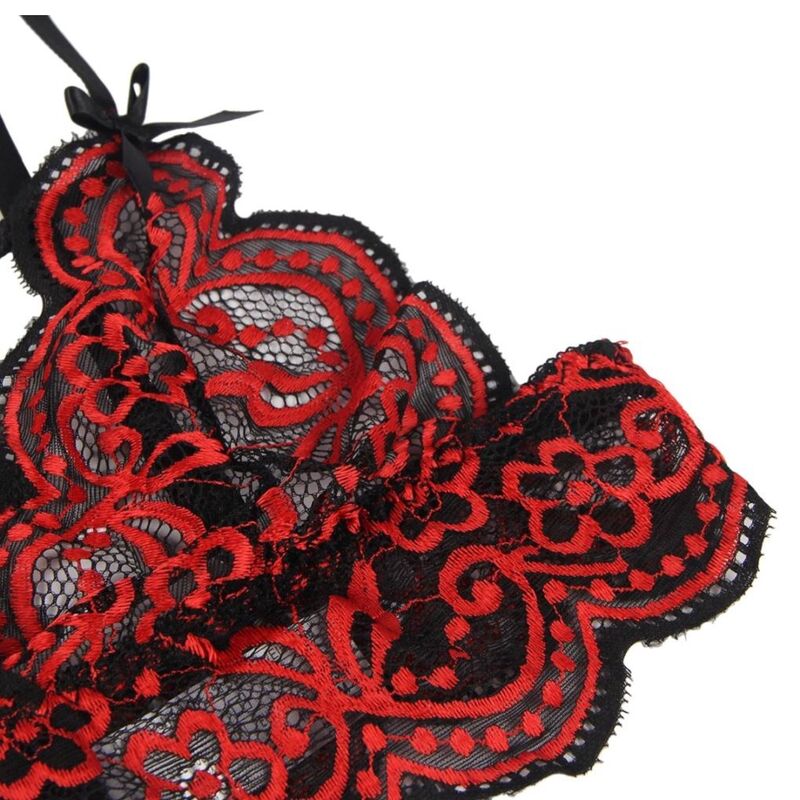 SUBBLIME Completo due pezzi con top e slip in pizzo – Completo elegante con il massimo comfort