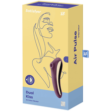 Satisfyer Dual Kiss Purple – Stimolatore ergonomico con onde di pressione e vibrazione