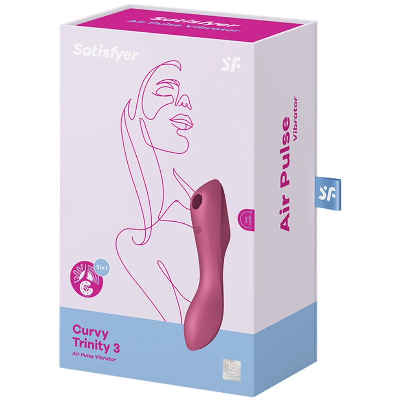 Satisfyer Curvy Trinity 3 Rojo – Estimulador Con Tres Motores Para Experiencia Versátil