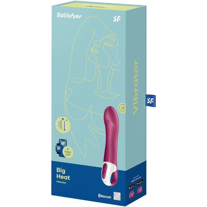 SATISFYER Big Heat – Vibrador Con Calor Para Estimulación Profunda Del Punto G