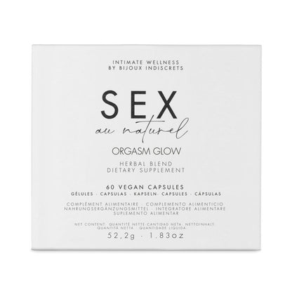 Bijoux Orgasm Glow Complemento Alimenticio 60 Cápsulas – Suplemento Natural Para Potenciar Tu Bienestar Sexual
