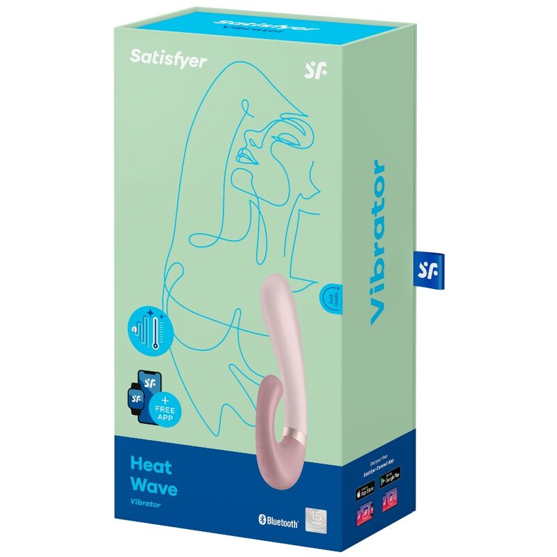 SATISFYER - HEAT WAVE VIBRATOR APP WHITE