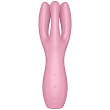 Satisfyer Threesome 3 Vibratore Rosa – Vibratore Ricaricabile con Stimolazione Ergonomica