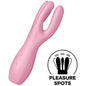 Comprar Satisfyer Threesome 3 Vibrador Rosa – Vibrador Recargable Con Estimulación Ergonómica-Noxtic