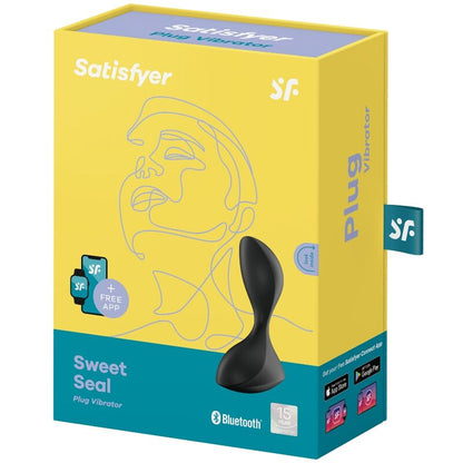 Satisfyer Sweet Seal Plug Negro – Vibrador Con Diseño Ergonómico Y Conectividad App
