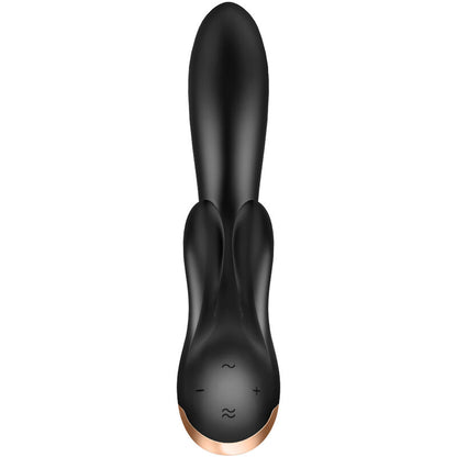Satisfyer Double Flex Vibrator App Bianco – Giocattolo ergonomico con telecomando
