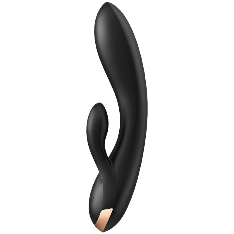 Satisfyer Double Flex Vibrator App Bianco – Giocattolo ergonomico con telecomando