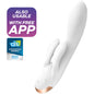 Comprar Satisfyer Double Flex Vibrador App Blanco – Juguete Ergonómico Con Control Remoto-Noxtic