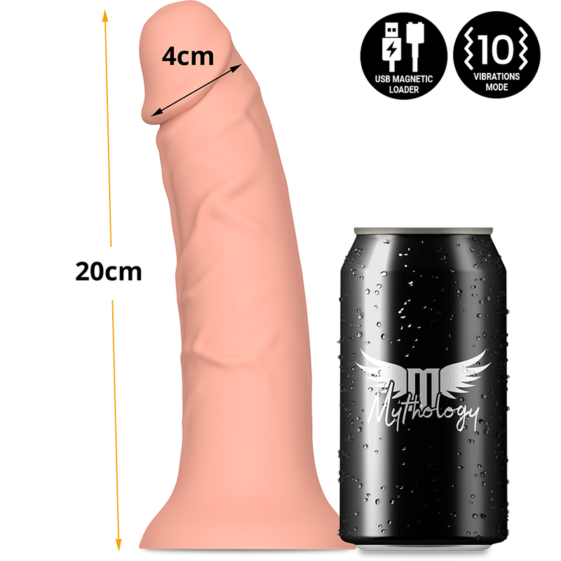 MYTHOLOGY Asher Original Dildo M – Vibrador Con Tecnología Inalámbrica Para Experiencia Sensorial Única