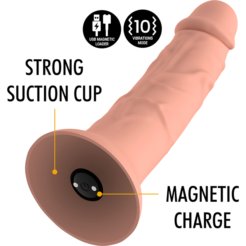 MYTHOLOGY Asher Original Dildo M – Vibrador Con Tecnología Inalámbrica Para Experiencia Sensorial Única