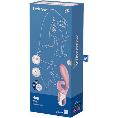 Satisfyer Hug Me Vibrador Rabbit App Azul – Vibrador Recargable Con Control Desde Tu Móvil