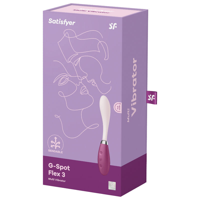 Satisfyer G-Spot Flex 3 Multi Vibrador Gris – Vibrador Recargable Con Diseño Ergonómico Para Placer Personal
