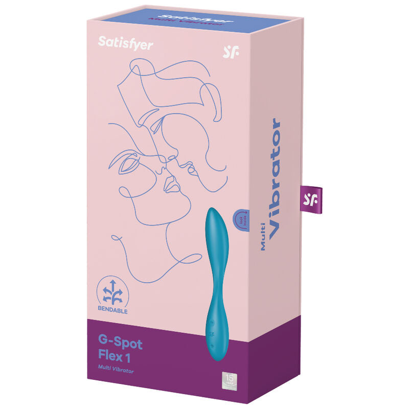 Comprar Satisfyer G-Spot Flex 1 Azul – Vibrador Recargable Con Diseño Flexible Para Placer Personal-Noxtic