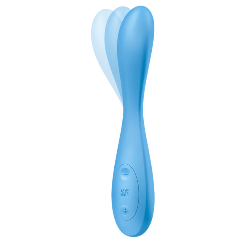 Satisfyer G-Spot Flex 4 Plus Azul – Vibrador Recargable Con Conexión App Para Experiencia Sensorial
